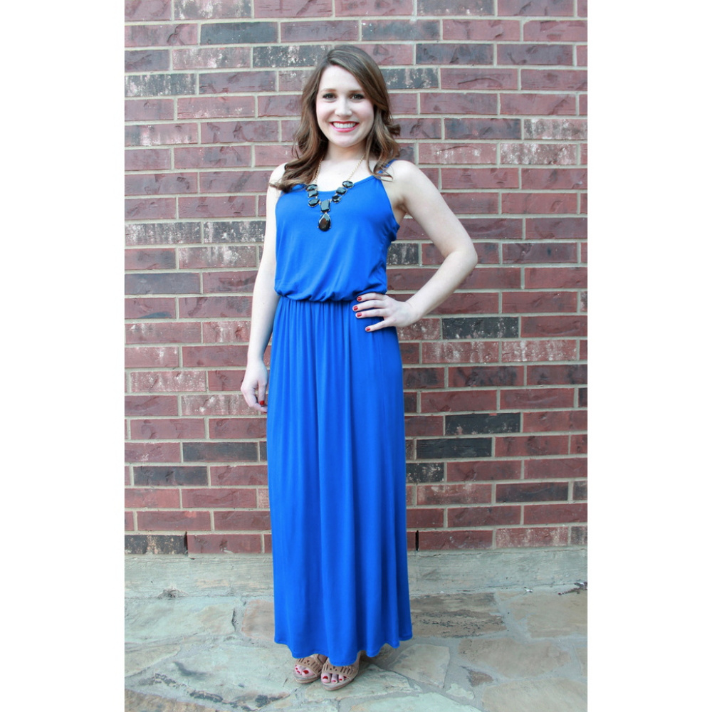 Oh So Comfy Maxi Dress - Blue — Everly and Ace